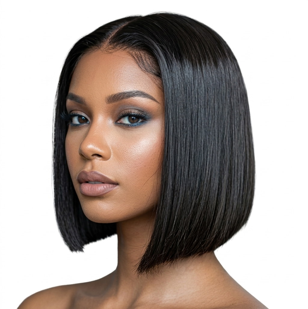 10” Straight Bob Brazilian Hair Wigs